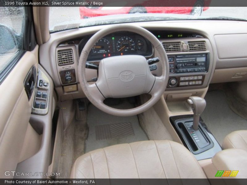 Silver Spruce Metallic / Beige 1996 Toyota Avalon XLS