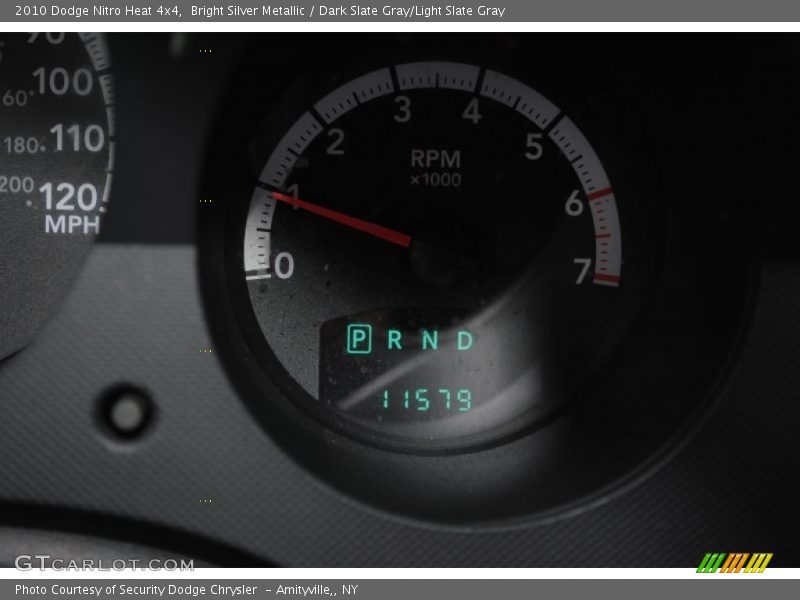 Bright Silver Metallic / Dark Slate Gray/Light Slate Gray 2010 Dodge Nitro Heat 4x4