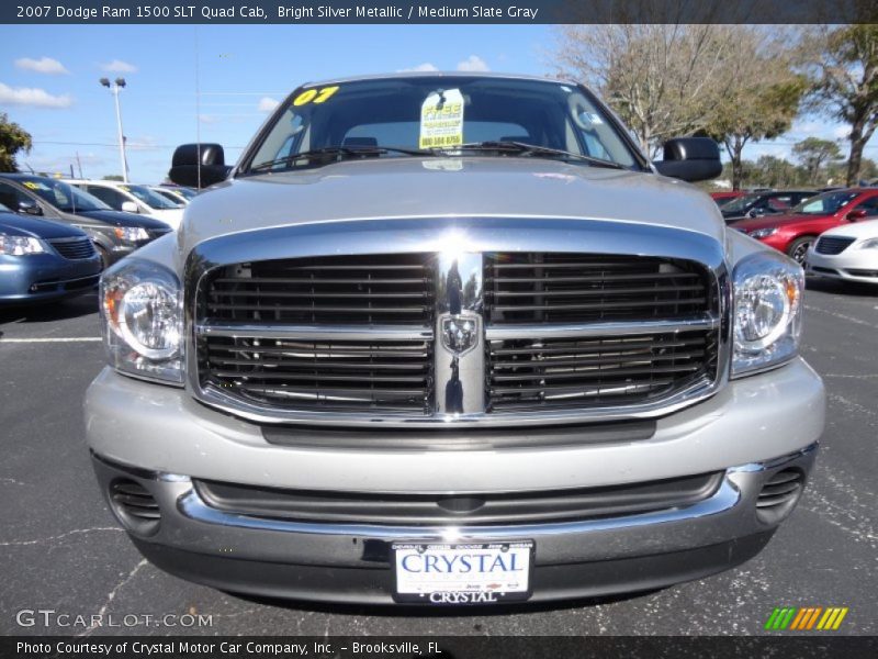 Bright Silver Metallic / Medium Slate Gray 2007 Dodge Ram 1500 SLT Quad Cab