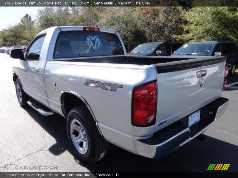 Bright Silver Metallic / Medium Slate Gray 2007 Dodge Ram 1500 SXT Regular Cab
