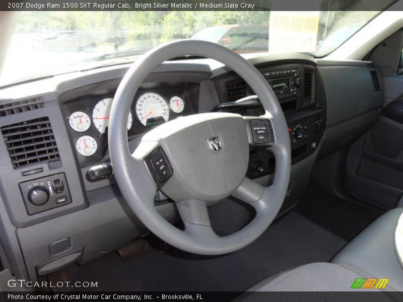 Bright Silver Metallic / Medium Slate Gray 2007 Dodge Ram 1500 SXT Regular Cab