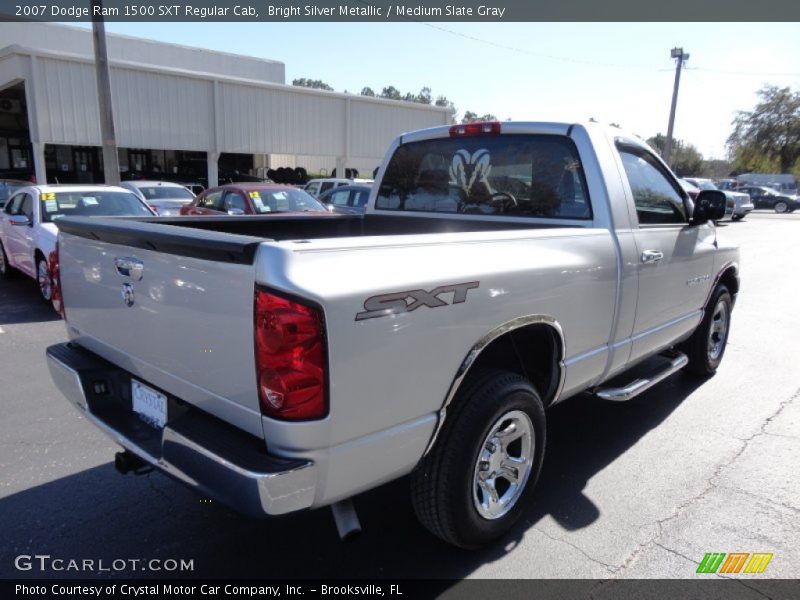 Bright Silver Metallic / Medium Slate Gray 2007 Dodge Ram 1500 SXT Regular Cab