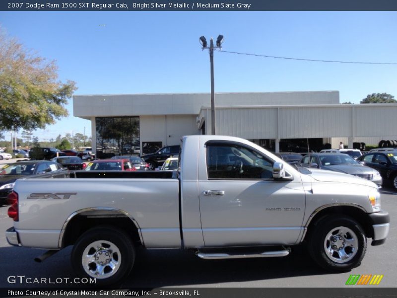 Bright Silver Metallic / Medium Slate Gray 2007 Dodge Ram 1500 SXT Regular Cab