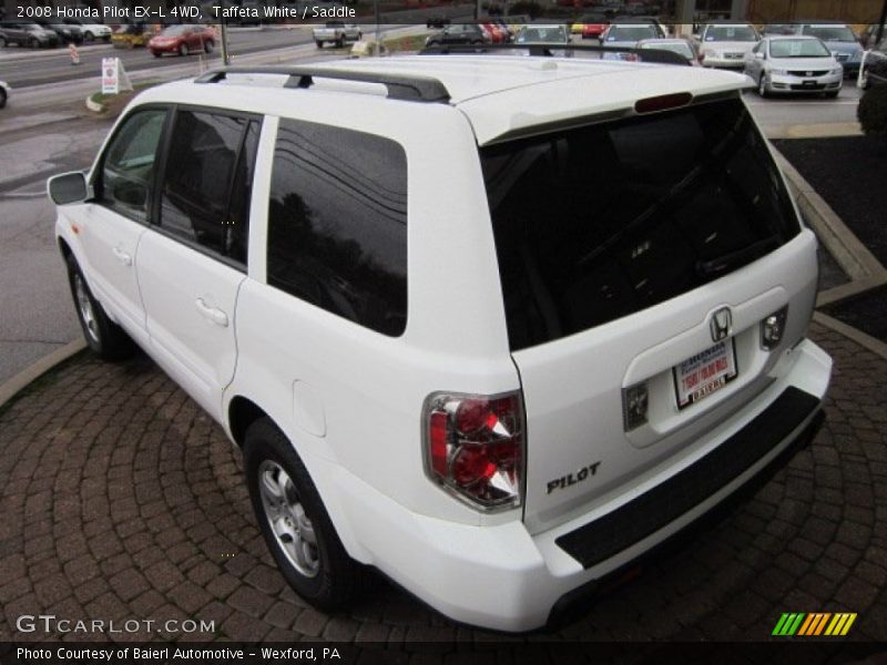 Taffeta White / Saddle 2008 Honda Pilot EX-L 4WD