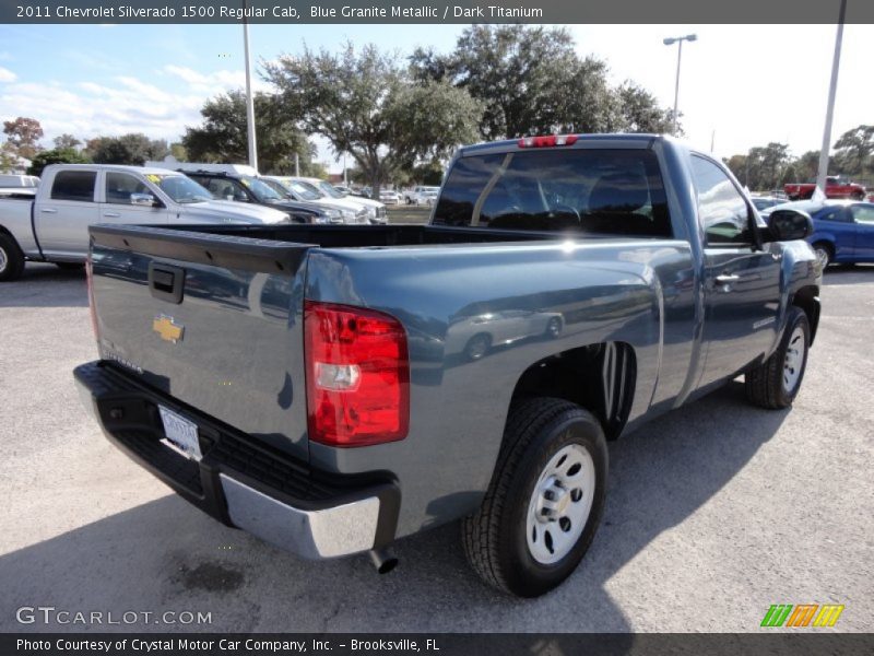 Blue Granite Metallic / Dark Titanium 2011 Chevrolet Silverado 1500 Regular Cab