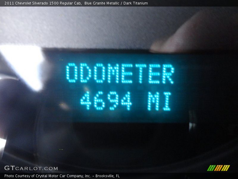 Blue Granite Metallic / Dark Titanium 2011 Chevrolet Silverado 1500 Regular Cab