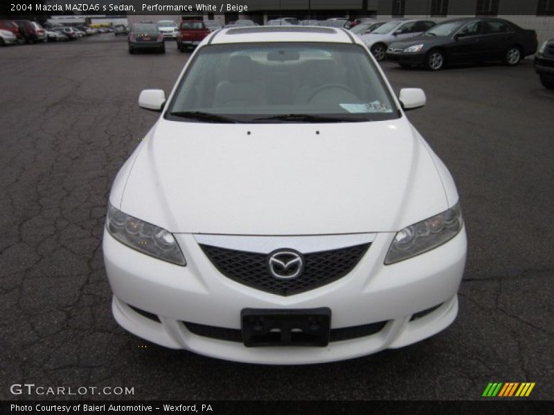Performance White / Beige 2004 Mazda MAZDA6 s Sedan