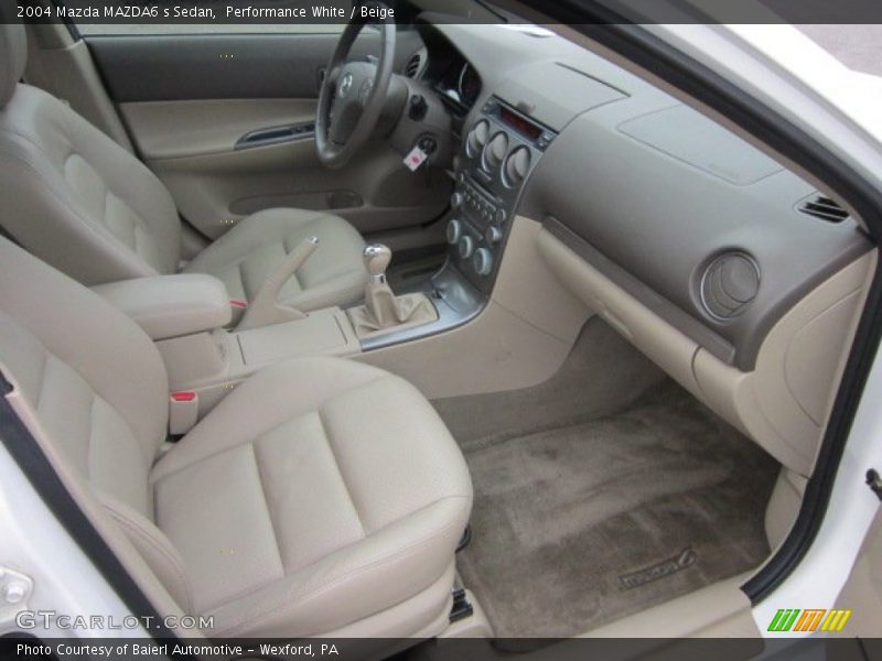 Performance White / Beige 2004 Mazda MAZDA6 s Sedan