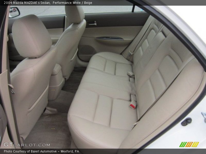 Performance White / Beige 2004 Mazda MAZDA6 s Sedan