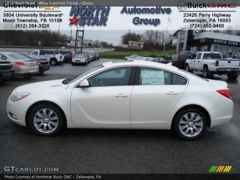 White Diamond Tricoat / Ebony 2012 Buick Regal