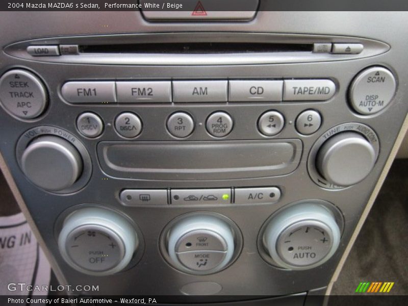 Performance White / Beige 2004 Mazda MAZDA6 s Sedan