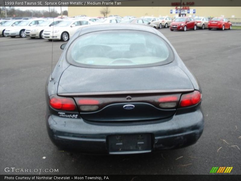 Spruce Green Metallic / Medium Prairie Tan 1999 Ford Taurus SE