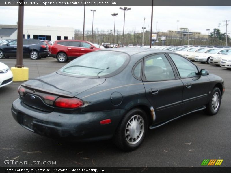 Spruce Green Metallic / Medium Prairie Tan 1999 Ford Taurus SE