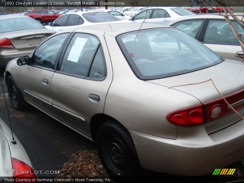 Sandrift Metallic / Graphite Gray 2003 Chevrolet Cavalier LS Sedan