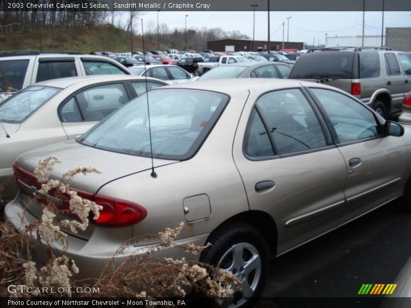 Sandrift Metallic / Graphite Gray 2003 Chevrolet Cavalier LS Sedan