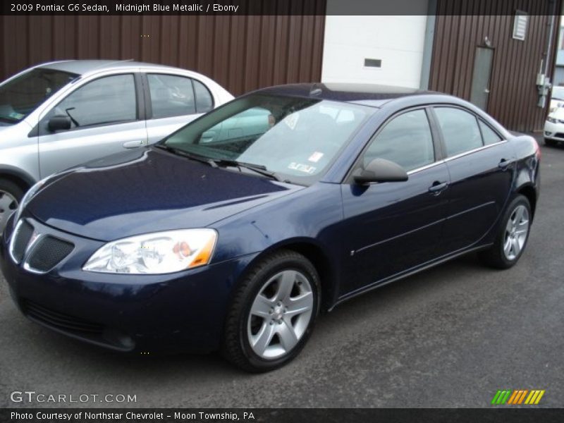 Midnight Blue Metallic / Ebony 2009 Pontiac G6 Sedan