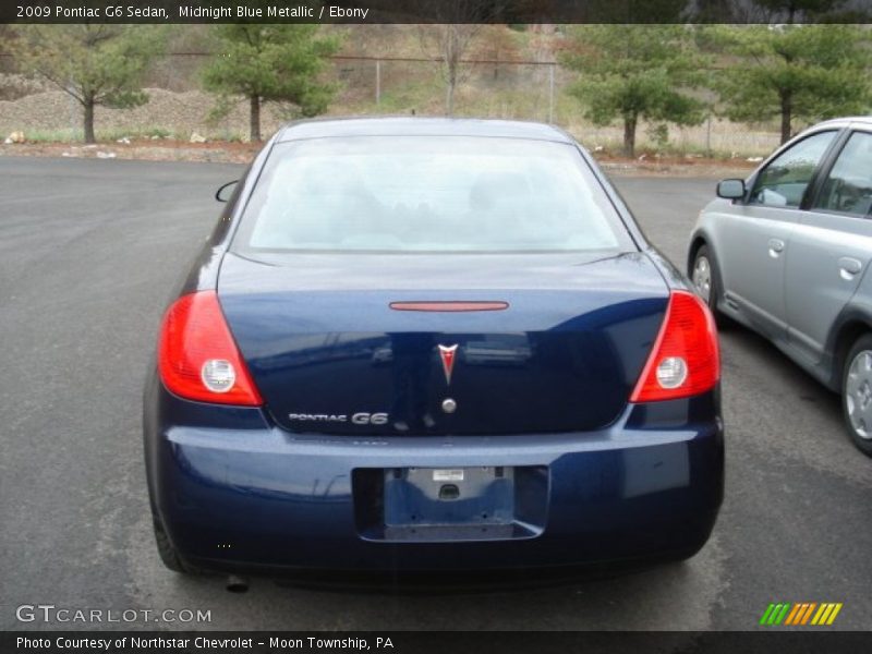 Midnight Blue Metallic / Ebony 2009 Pontiac G6 Sedan