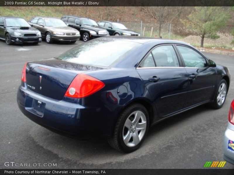 Midnight Blue Metallic / Ebony 2009 Pontiac G6 Sedan