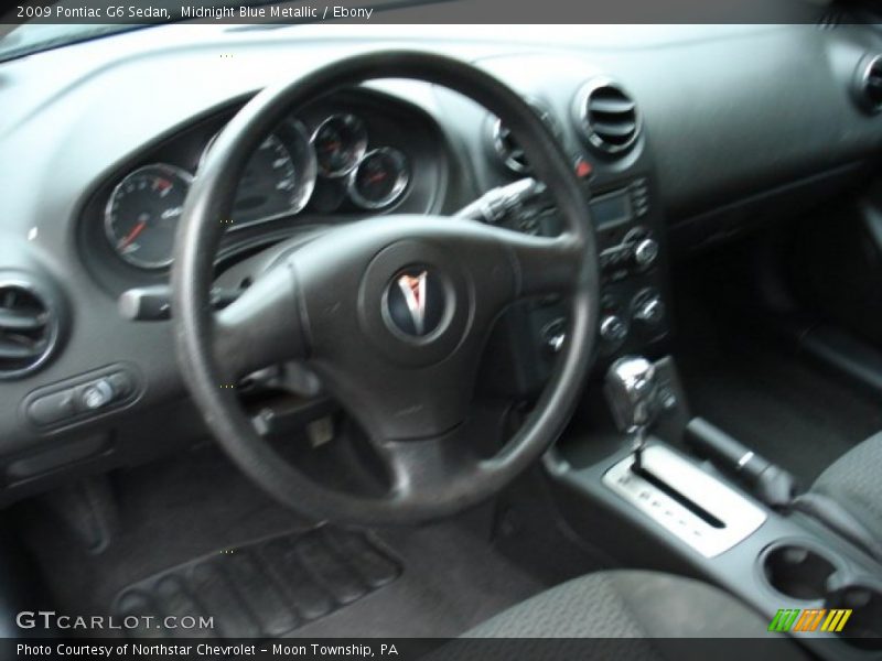 Midnight Blue Metallic / Ebony 2009 Pontiac G6 Sedan