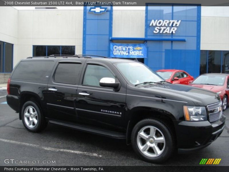 Black / Light Titanium/Dark Titanium 2008 Chevrolet Suburban 1500 LTZ 4x4