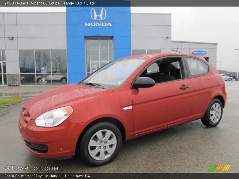 Tango Red / Black 2008 Hyundai Accent GS Coupe