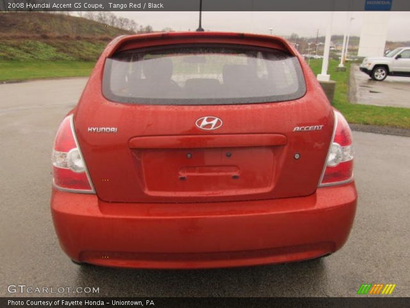 Tango Red / Black 2008 Hyundai Accent GS Coupe