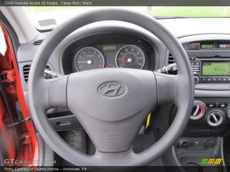 Tango Red / Black 2008 Hyundai Accent GS Coupe