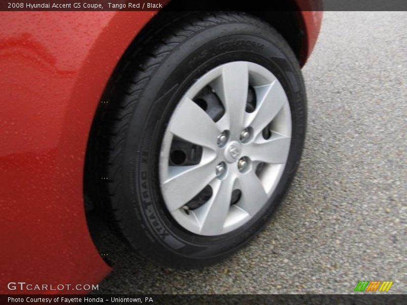 Tango Red / Black 2008 Hyundai Accent GS Coupe