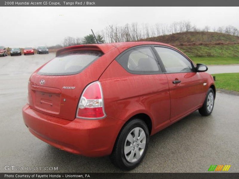 Tango Red / Black 2008 Hyundai Accent GS Coupe