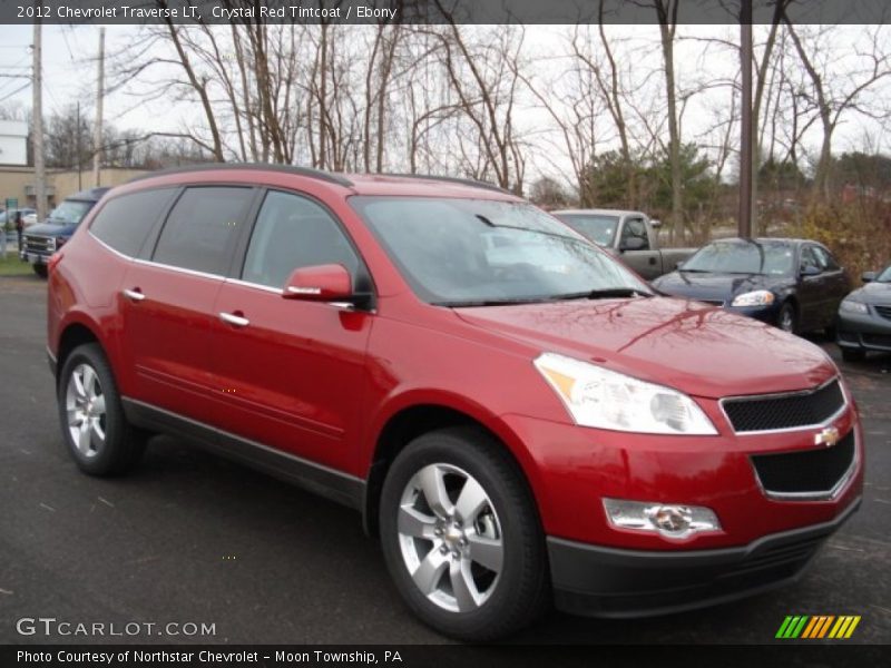 Crystal Red Tintcoat / Ebony 2012 Chevrolet Traverse LT