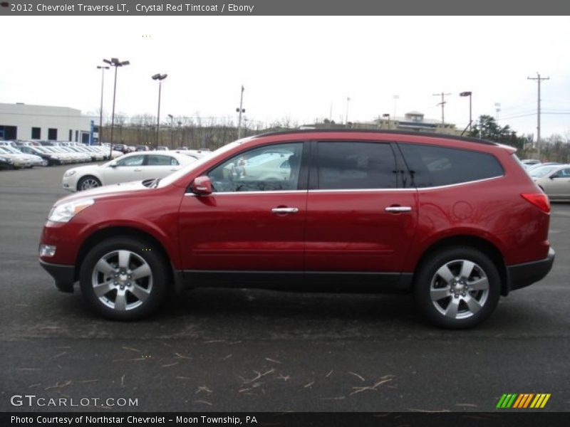 Crystal Red Tintcoat / Ebony 2012 Chevrolet Traverse LT