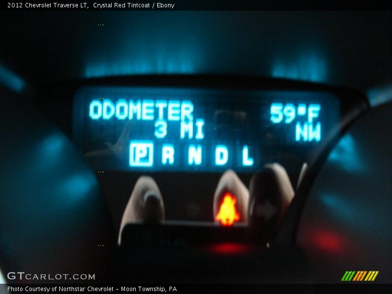 Crystal Red Tintcoat / Ebony 2012 Chevrolet Traverse LT