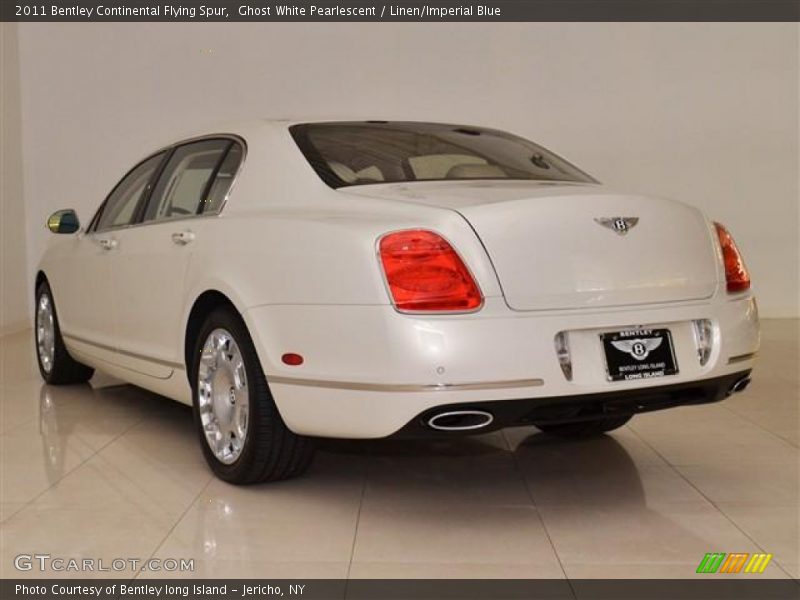 Ghost White Pearlescent / Linen/Imperial Blue 2011 Bentley Continental Flying Spur