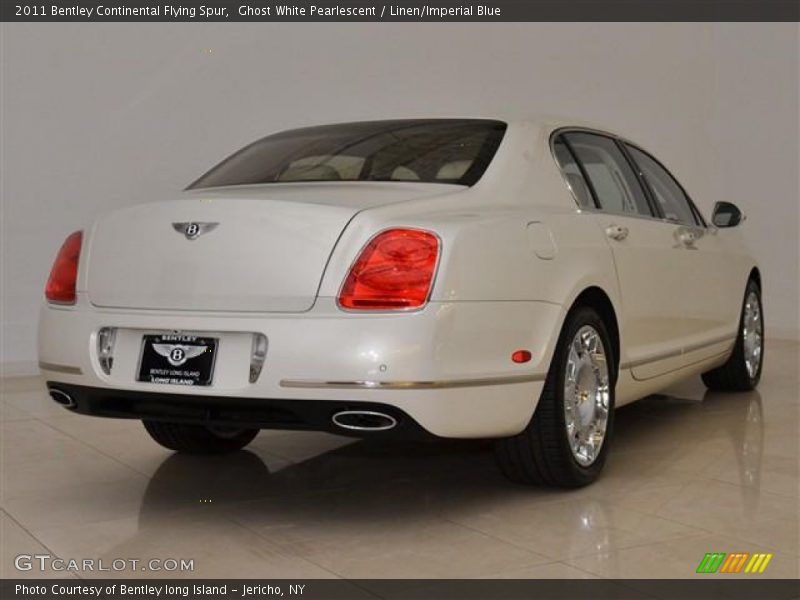 Ghost White Pearlescent / Linen/Imperial Blue 2011 Bentley Continental Flying Spur