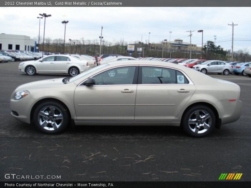Gold Mist Metallic / Cocoa/Cashmere 2012 Chevrolet Malibu LS