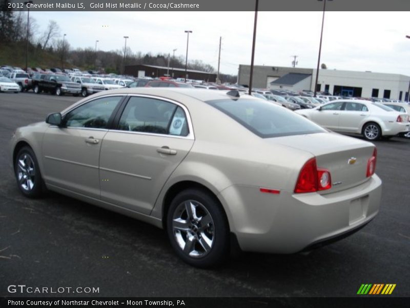 Gold Mist Metallic / Cocoa/Cashmere 2012 Chevrolet Malibu LS