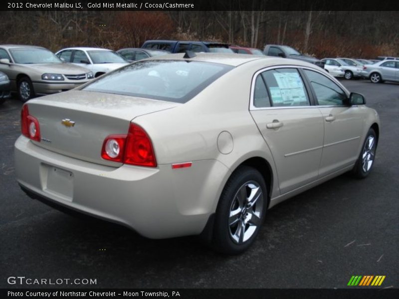 Gold Mist Metallic / Cocoa/Cashmere 2012 Chevrolet Malibu LS