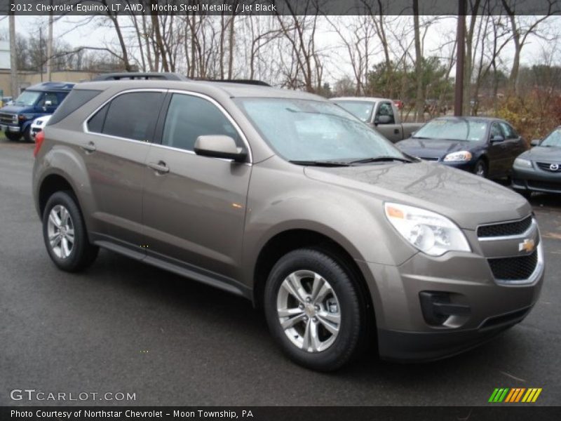 Mocha Steel Metallic / Jet Black 2012 Chevrolet Equinox LT AWD