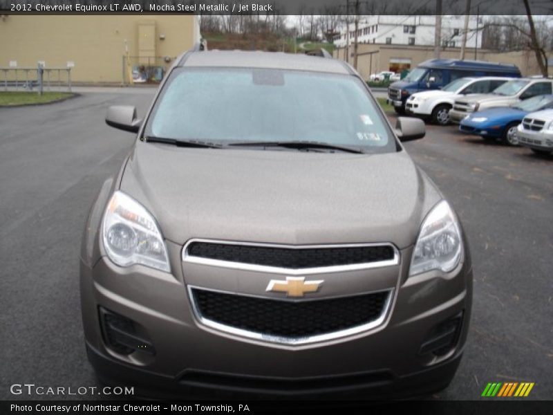 Mocha Steel Metallic / Jet Black 2012 Chevrolet Equinox LT AWD