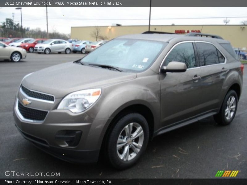 Mocha Steel Metallic / Jet Black 2012 Chevrolet Equinox LT AWD