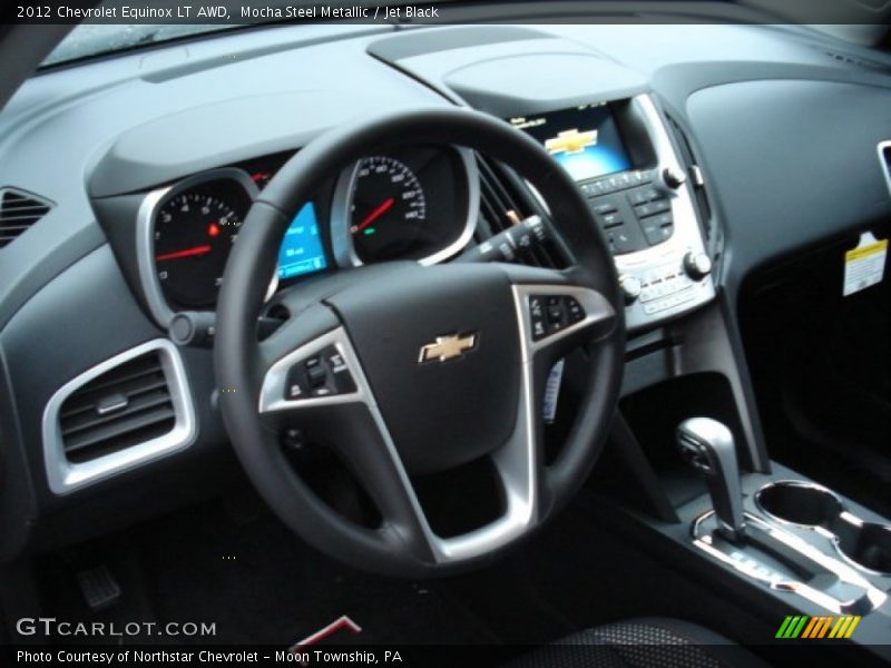 Mocha Steel Metallic / Jet Black 2012 Chevrolet Equinox LT AWD