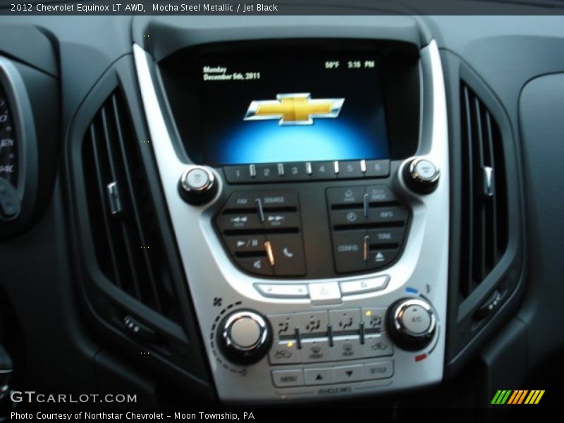 Mocha Steel Metallic / Jet Black 2012 Chevrolet Equinox LT AWD