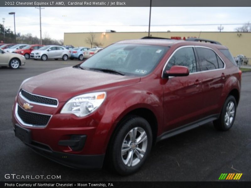 Cardinal Red Metallic / Jet Black 2012 Chevrolet Equinox LT AWD