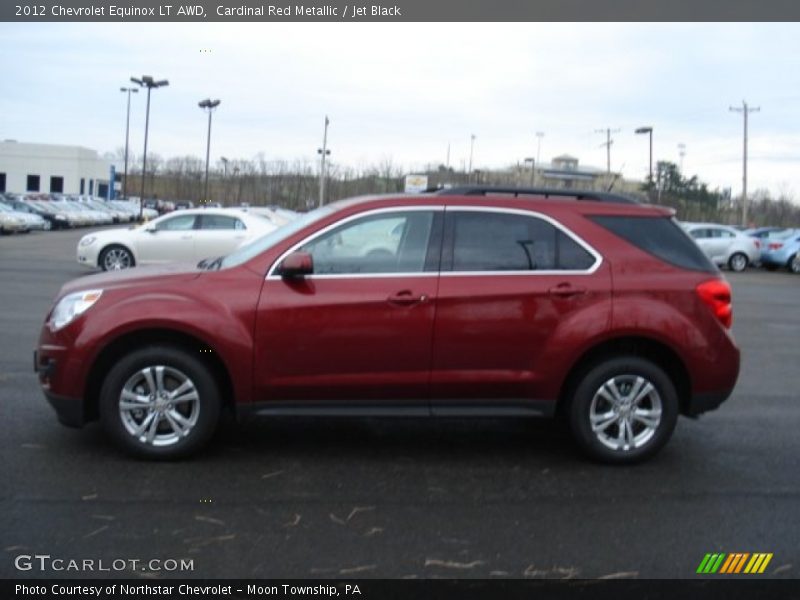 Cardinal Red Metallic / Jet Black 2012 Chevrolet Equinox LT AWD