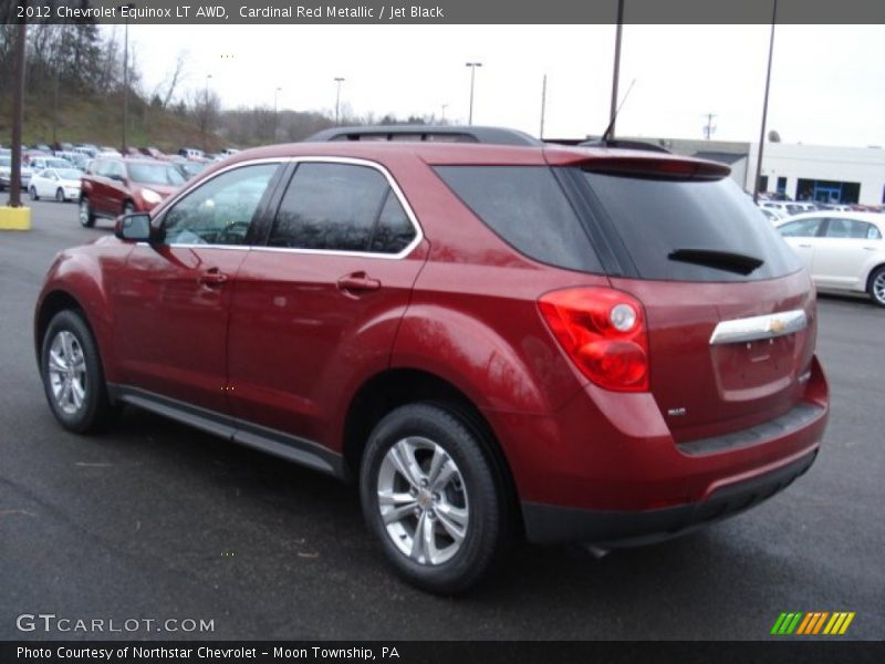 Cardinal Red Metallic / Jet Black 2012 Chevrolet Equinox LT AWD