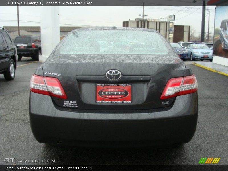 Magnetic Gray Metallic / Ash 2011 Toyota Camry LE