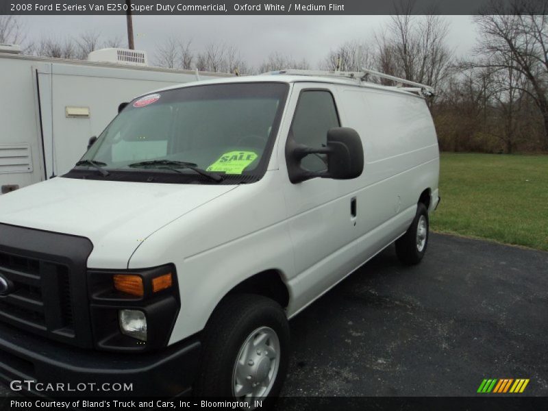 Oxford White / Medium Flint 2008 Ford E Series Van E250 Super Duty Commericial