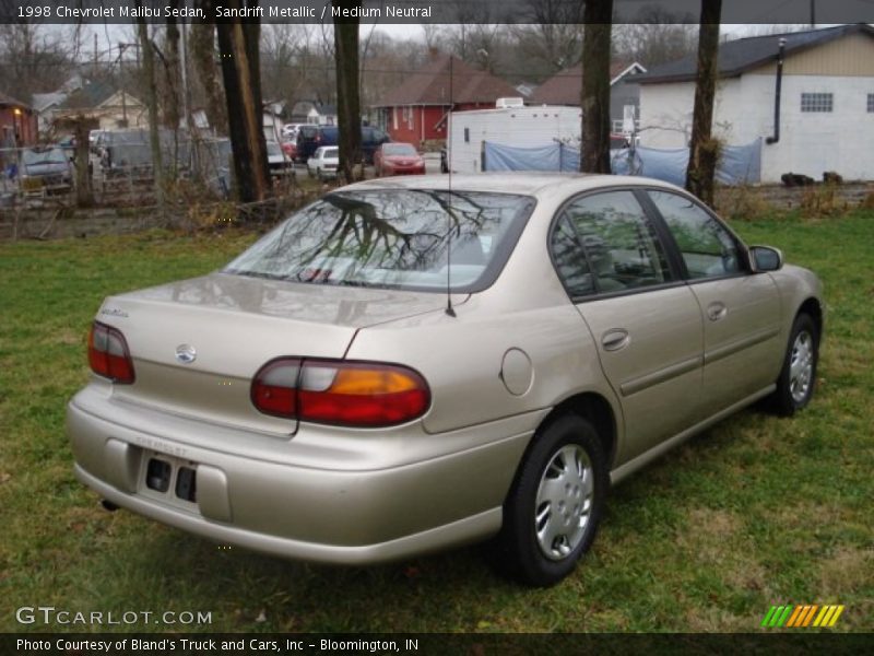 Sandrift Metallic / Medium Neutral 1998 Chevrolet Malibu Sedan