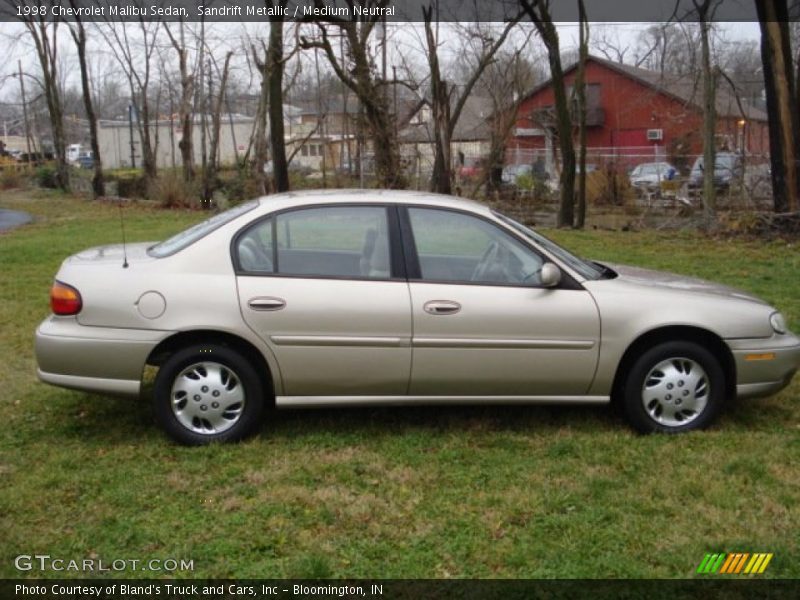 Sandrift Metallic / Medium Neutral 1998 Chevrolet Malibu Sedan