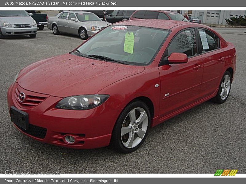 Velocity Red Mica / Black/Red 2005 Mazda MAZDA3 s Sedan